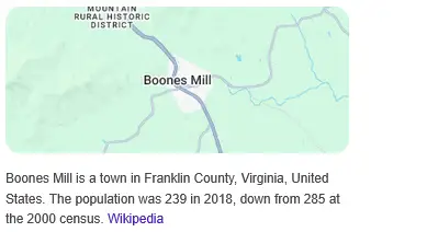Boones Mill Virginia